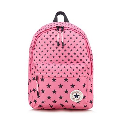Girls' pink 'All Star' star print backpack
